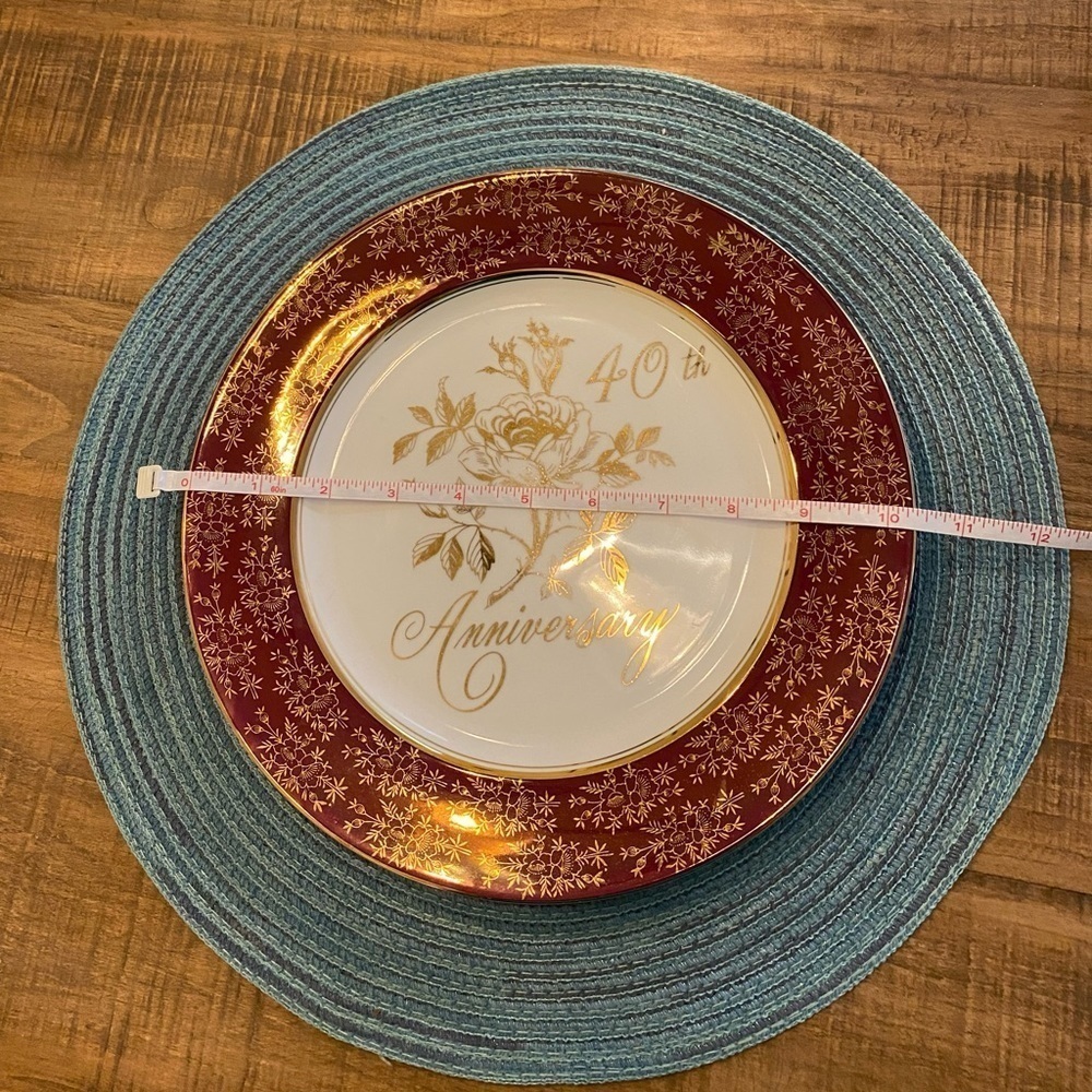 Norcrest Porcelaine Chatillon Fine China (AB-177). 40th Anniversary Plate